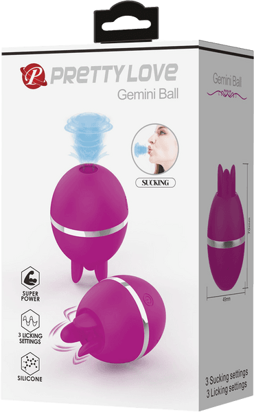 Gemini Ball Sucking and Licking Vibrator