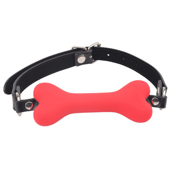 Doggie Bone Bit Gag (Red)