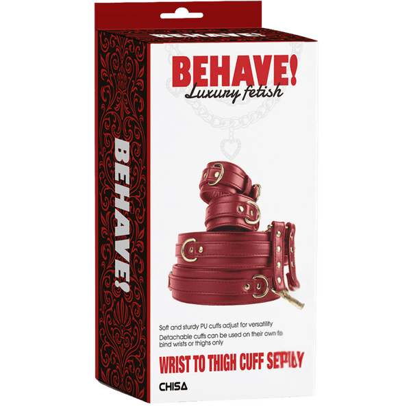 Wrist to Thigh Cuff Set (Red)