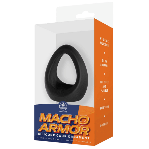 Silicone Cock & Ball Ring - (Black)