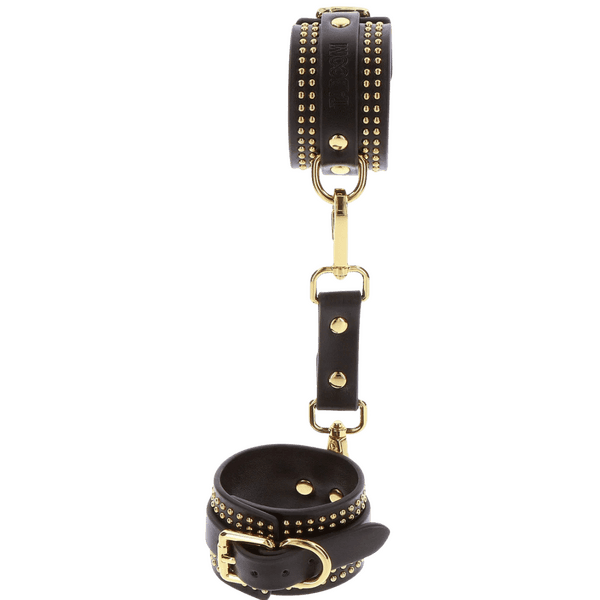 Studded Wrist Cuffs Set (Black)