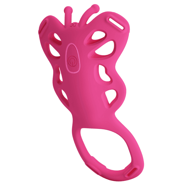 Rechargeable Strap-on Butterfly Massager - Aethon (Pink)