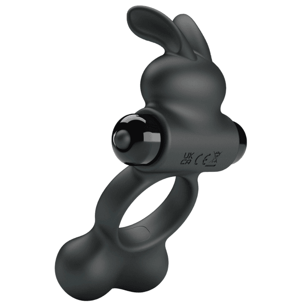 Yusuf - Vibrating Cockring with Steele Balls (Black)