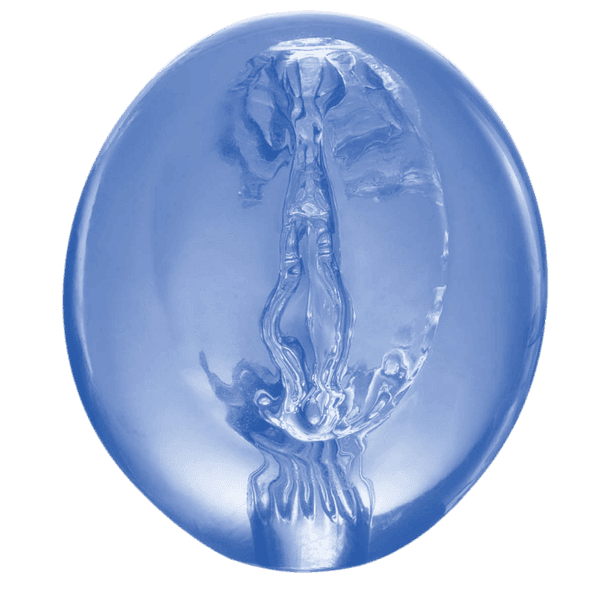 Pocket Jelly Masturbator 3.5" (Blue)