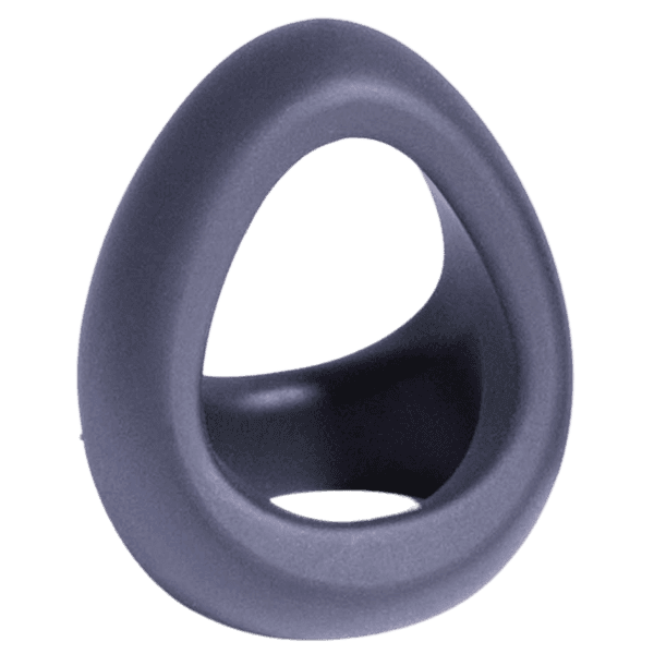 Silicone Cock & Ball Ring - (Black)