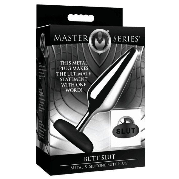 Butt Slut Metal & Silicone Butt Plug