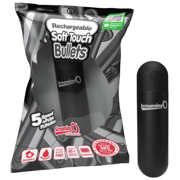 Rechargeable Soft Touch Bullet (Black)