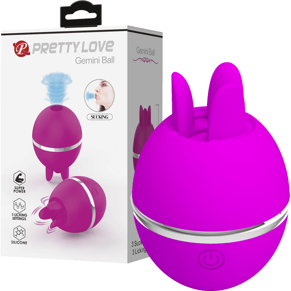 Gemini Ball Sucking and Licking Vibrator