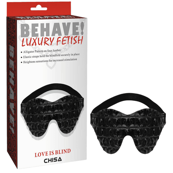 LOVE IS BLIND (Alligator Pattern) (Black)