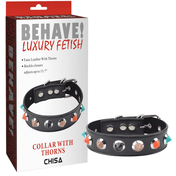 Collar with Thorns (Black)
