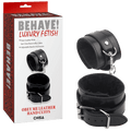 Obey Me Leather Hand Cuffs (Black)
