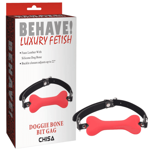 Doggie Bone Bit Gag (Red)