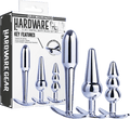 3 in 1 Metal Butt Plug Kit Set (Chrome)
