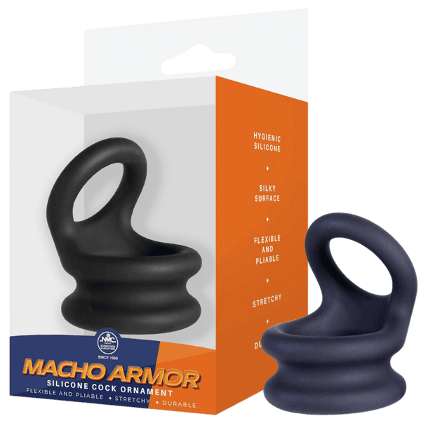 Silicone Cock Ring - Medium (Black)