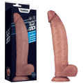 12" Vibrating Dual Density Power Cock (Flesh)