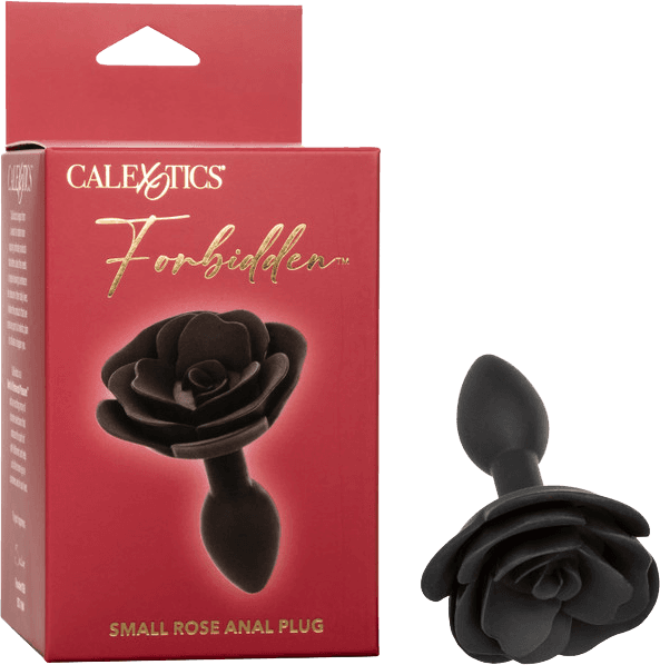 Small Rose Anal Plug (Black)