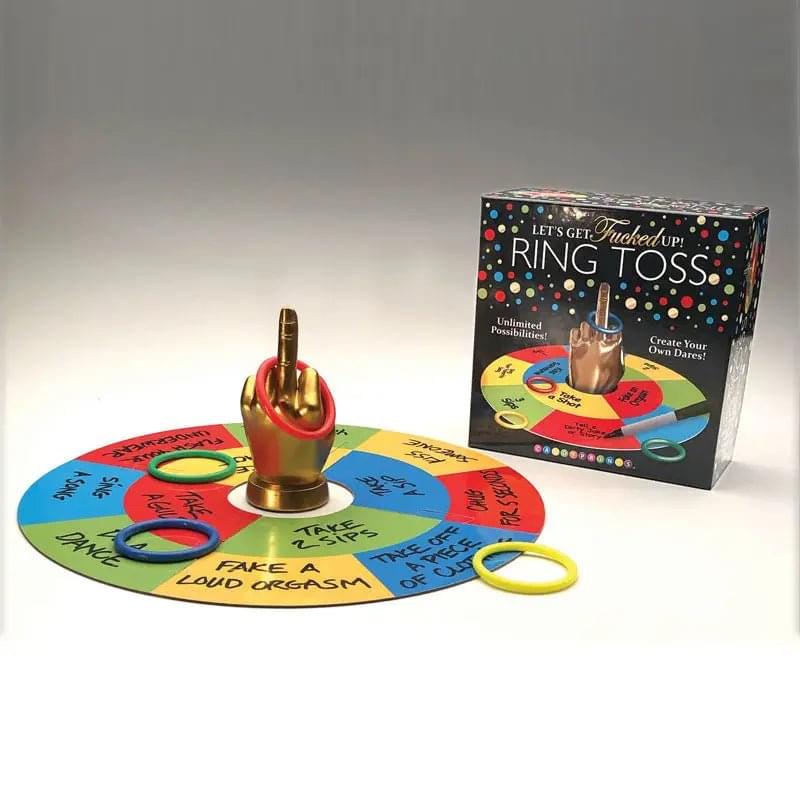 Lets Get Fucked Up Ring Toss - Adult Party Game Little Genie Discreet Intimate Essentials.