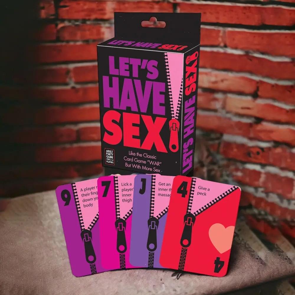 Let's Have Sex - Naughty Card Game Little Genie Discreet Intimate Essentials.