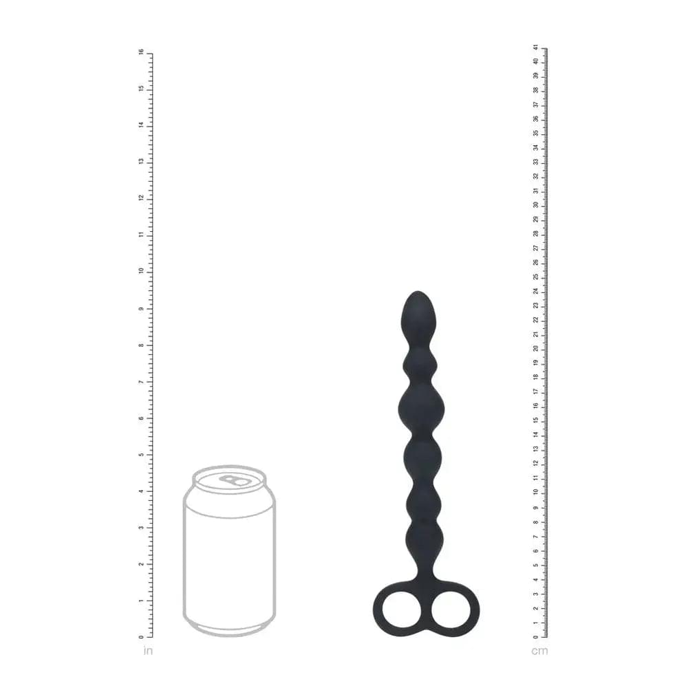 LEVELZ Beaded Silicone Anal Probe with Double Loop -  24.5 cm Anal Beads Shots Toys Discreet Intimate Essentials.