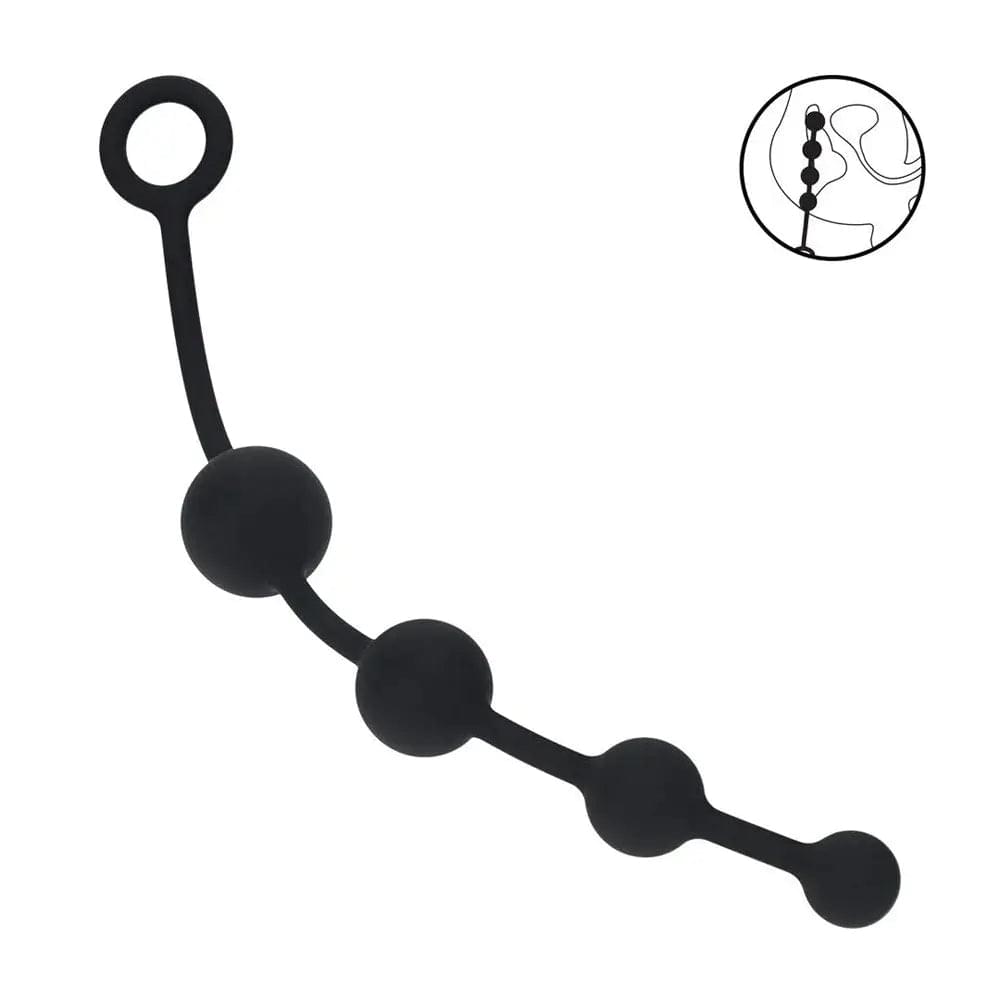 LEVELZ Curved Silicone Anal Beads -  -  29.5 cm Anal Beads Shots Toys Discreet Intimate Essentials.