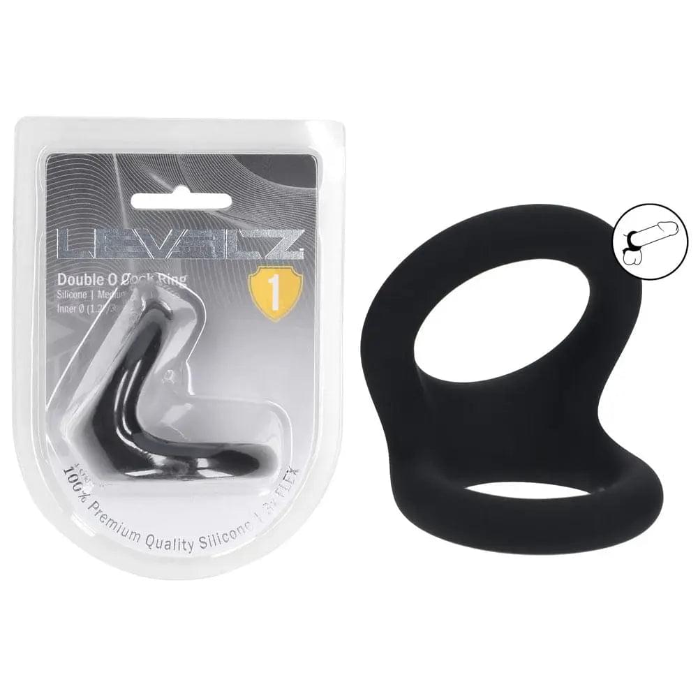 LEVELZ Double O Silicone Cock Ring - M -  -  Cock & Balls Rings Shots Toys Discreet Intimate Essentials.