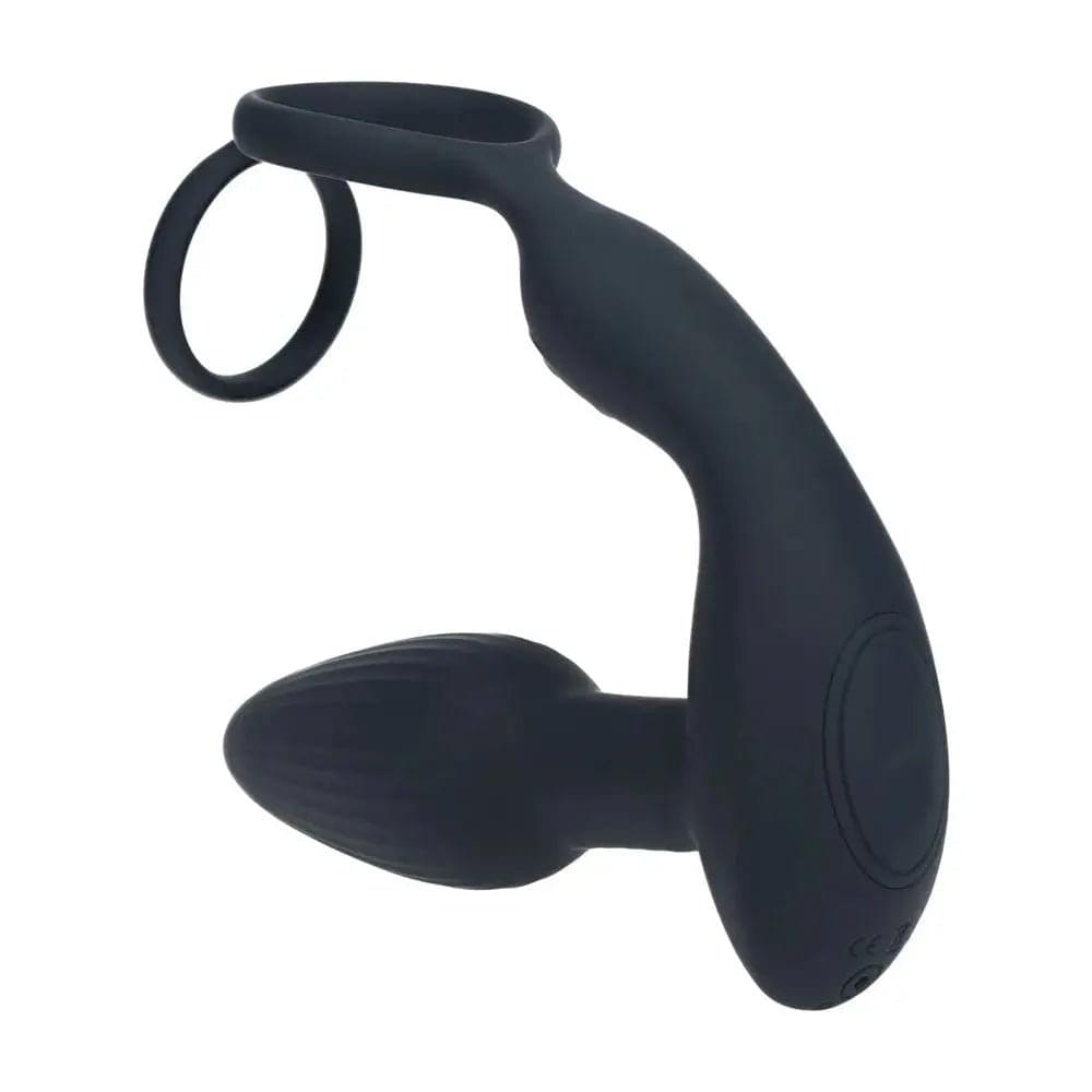 LEVELZ Dual Vibrating Prostate Stimulator with Cock Ring -  USB Rechargeable Vibrating Butt Plug with Cock Ring Shots Toys Discreet Intimate Essentials.