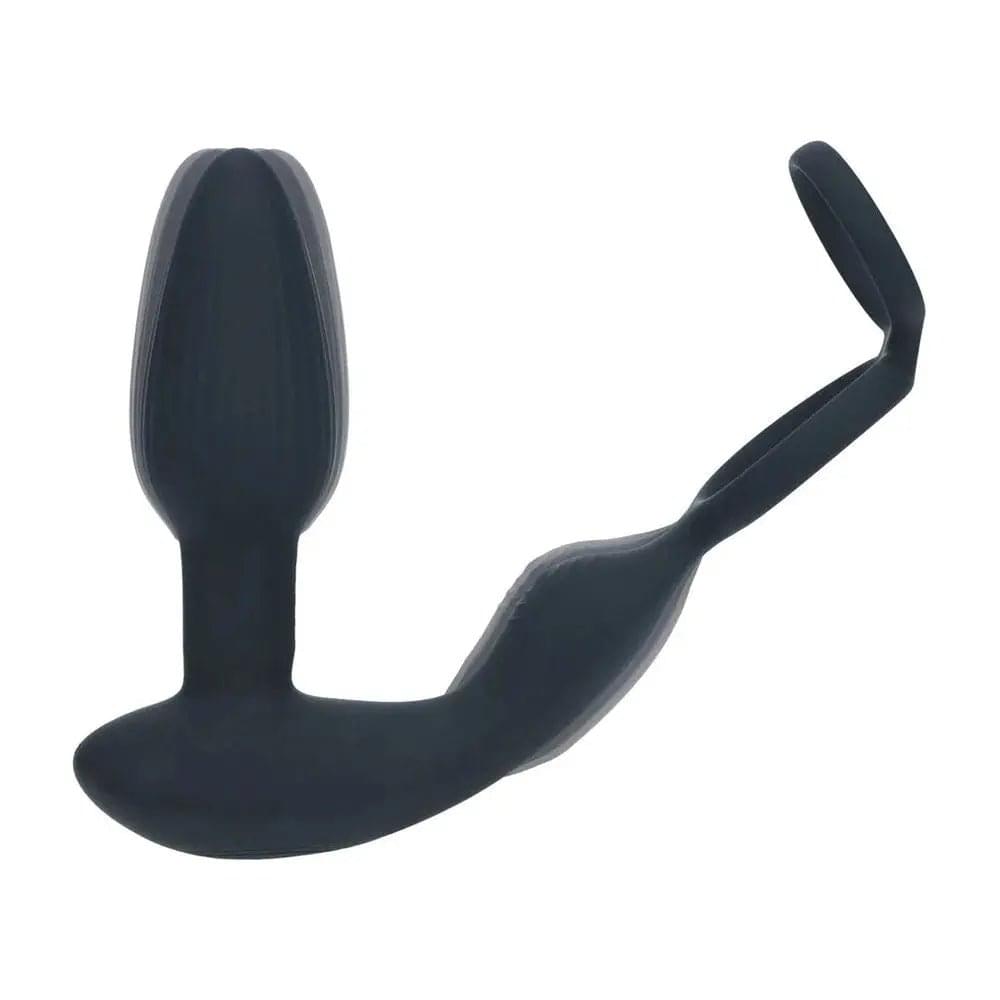 LEVELZ Dual Vibrating Prostate Stimulator with Cock Ring -  USB Rechargeable Vibrating Butt Plug with Cock Ring Shots Toys Discreet Intimate Essentials.