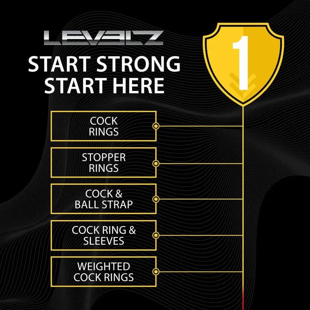 LEVELZ Liquid Silicone Ball Strap - M -  -  Ball Strap Shots Toys Discreet Intimate Essentials.