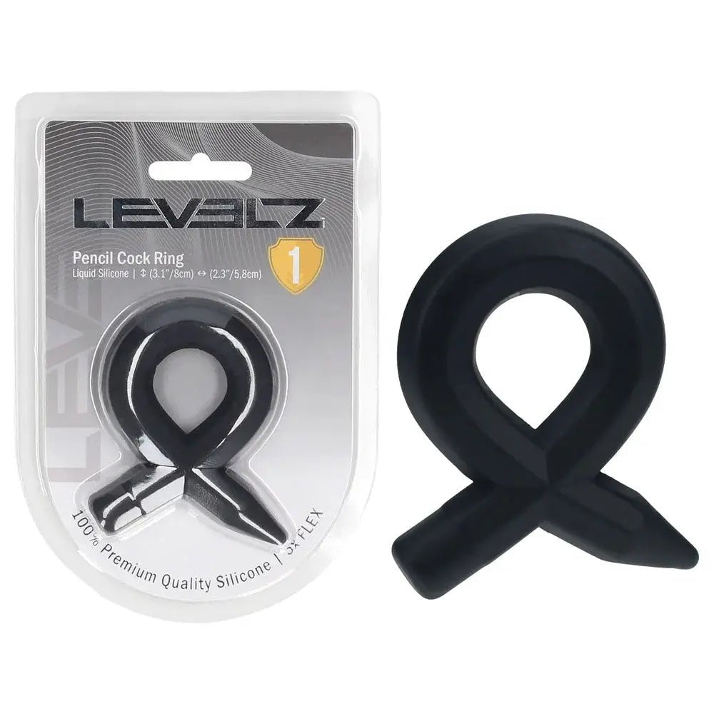 Shop affordable quality LEVELZ Pencil Liquid Silicone Cock Ring - Cock Ring - Discreet Intimate Essentials - COCK RINGS - Shots Toys