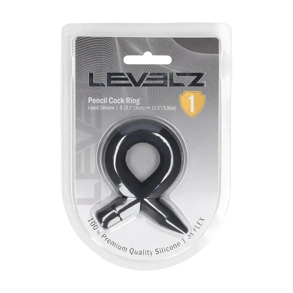 LEVELZ Pencil Liquid Silicone Cock Ring -  Cock Ring Shots Toys Discreet Intimate Essentials.