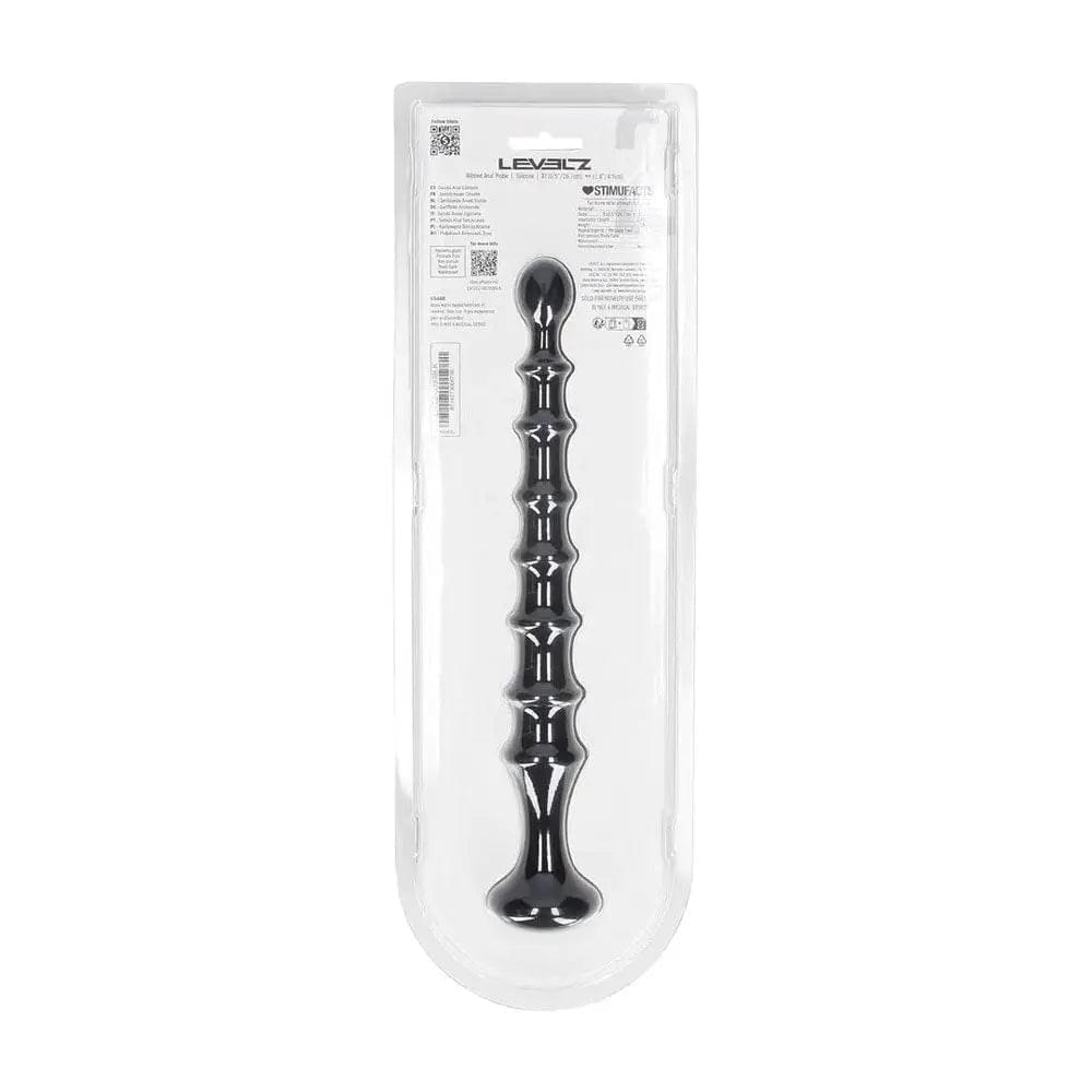 LEVELZ Ribbed Silicone Flared Anal Probe -  26.7 cm Anal Beads Shots Toys Discreet Intimate Essentials.