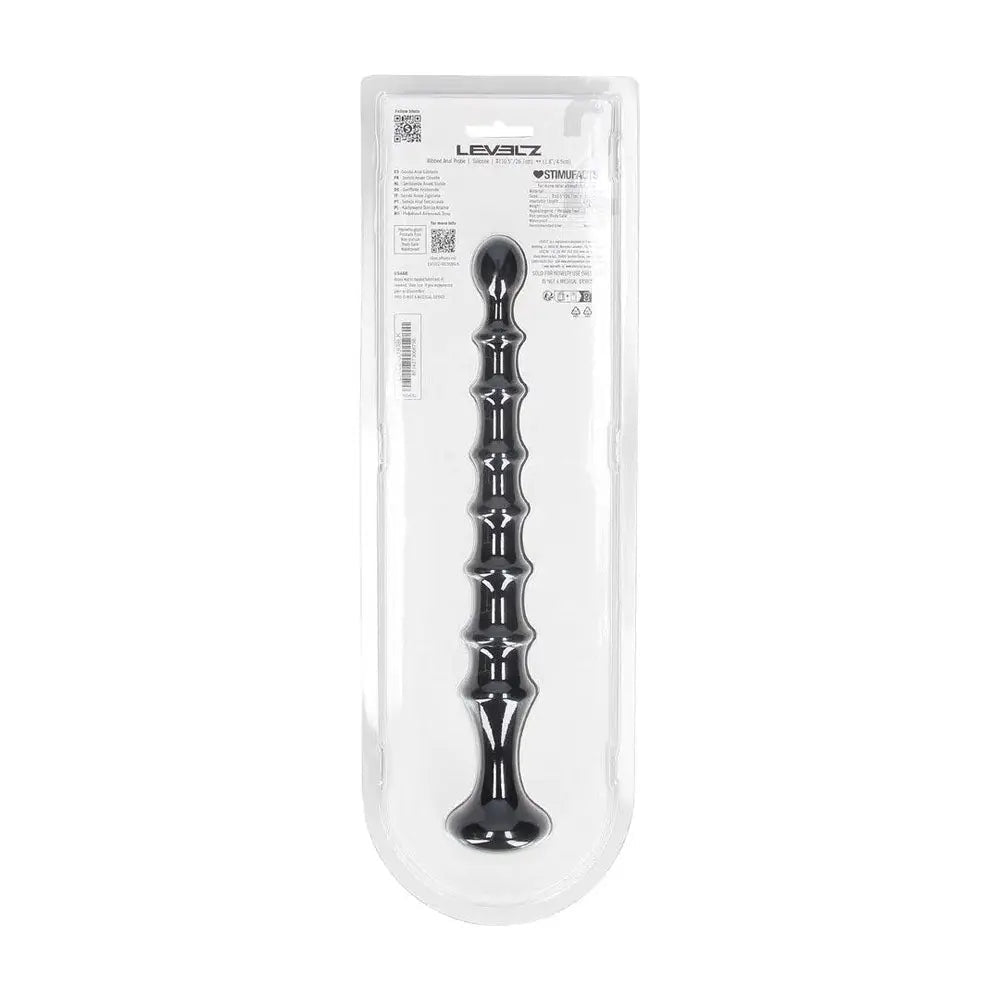Shop affordable quality LEVELZ Ribbed Silicone Flared Anal Probe - 26.7 cm Anal Beads - Discreet Intimate Essentials - ANAL TOYS - Shots Toys