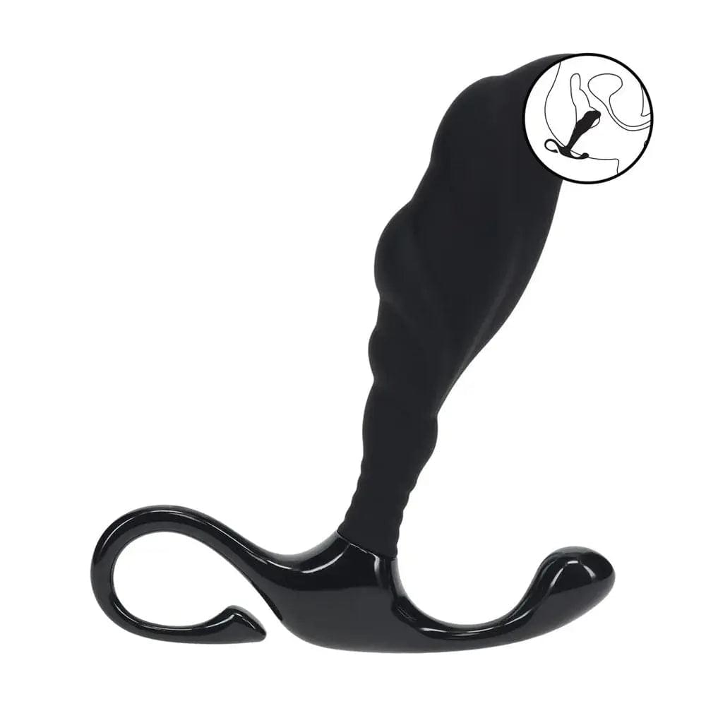 LEVELZ Rippled with Hard Loop Prostate Massager - Small -  Small Prostate Massager Shots Toys Discreet Intimate Essentials.