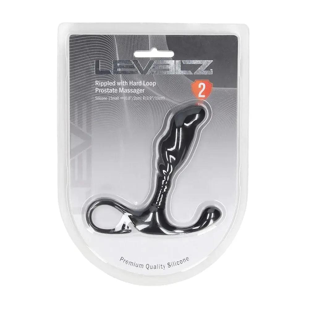 LEVELZ Rippled with Hard Loop Prostate Massager - Small -  Small Prostate Massager Shots Toys Discreet Intimate Essentials.