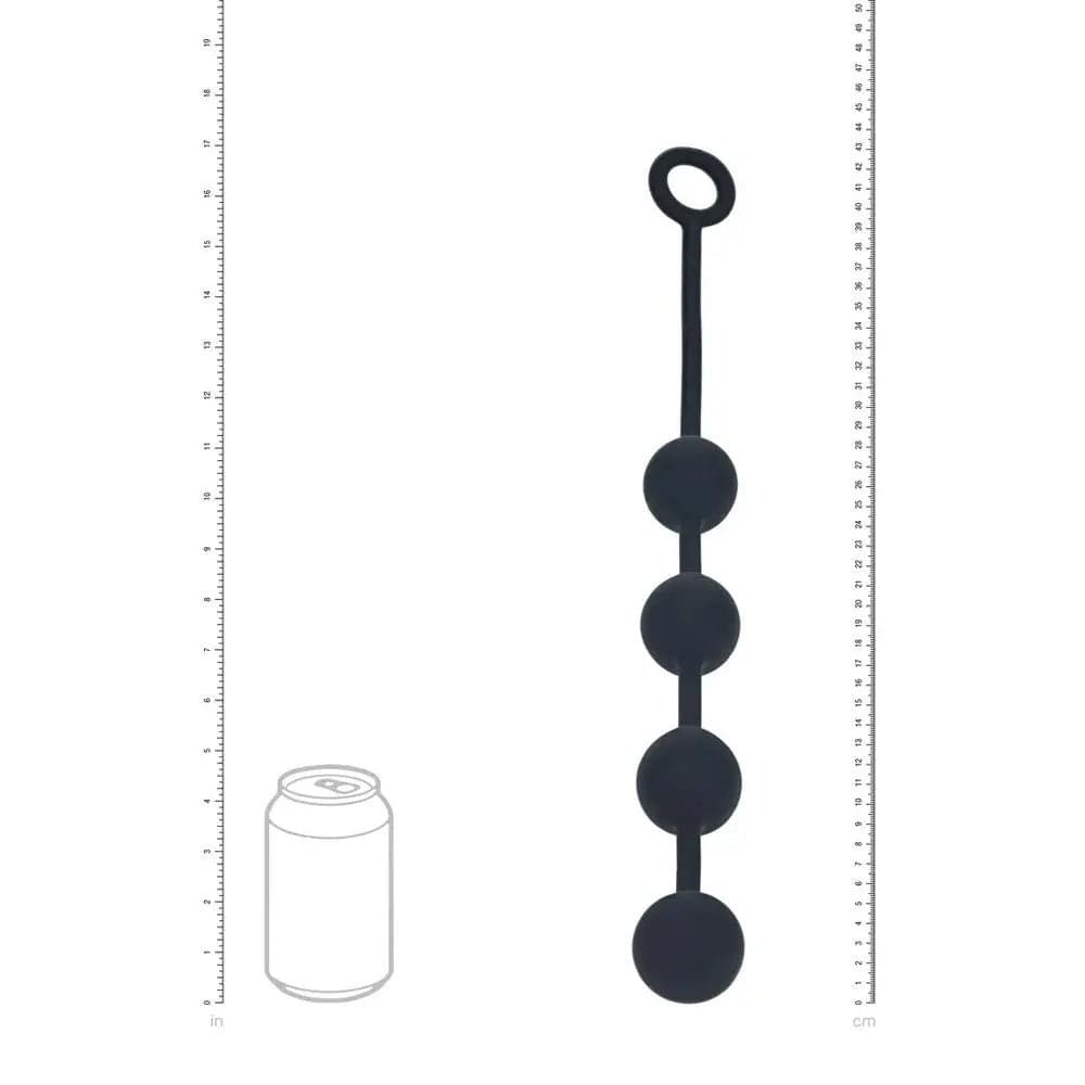 LEVELZ Round Silicone Anal Balls - L - 40mm -  40.5 cm Large Anal Beads Shots Toys Discreet Intimate Essentials.