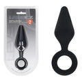 LEVELZ Silicone Anal Plug with Loop - Large -  Large Butt Plug Shots Toys Discreet Intimate Essentials.