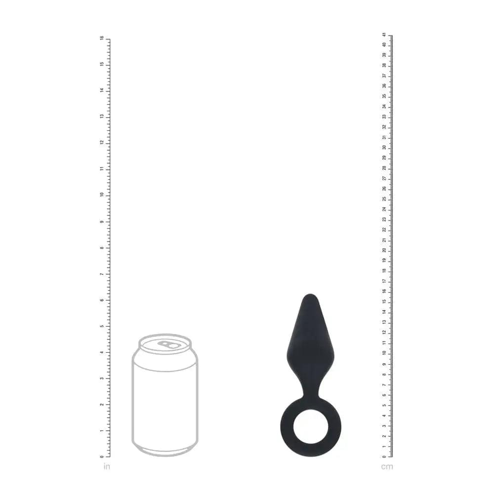 LEVELZ Silicone Anal Plug with Loop - Large -  Large Butt Plug Shots Toys Discreet Intimate Essentials.