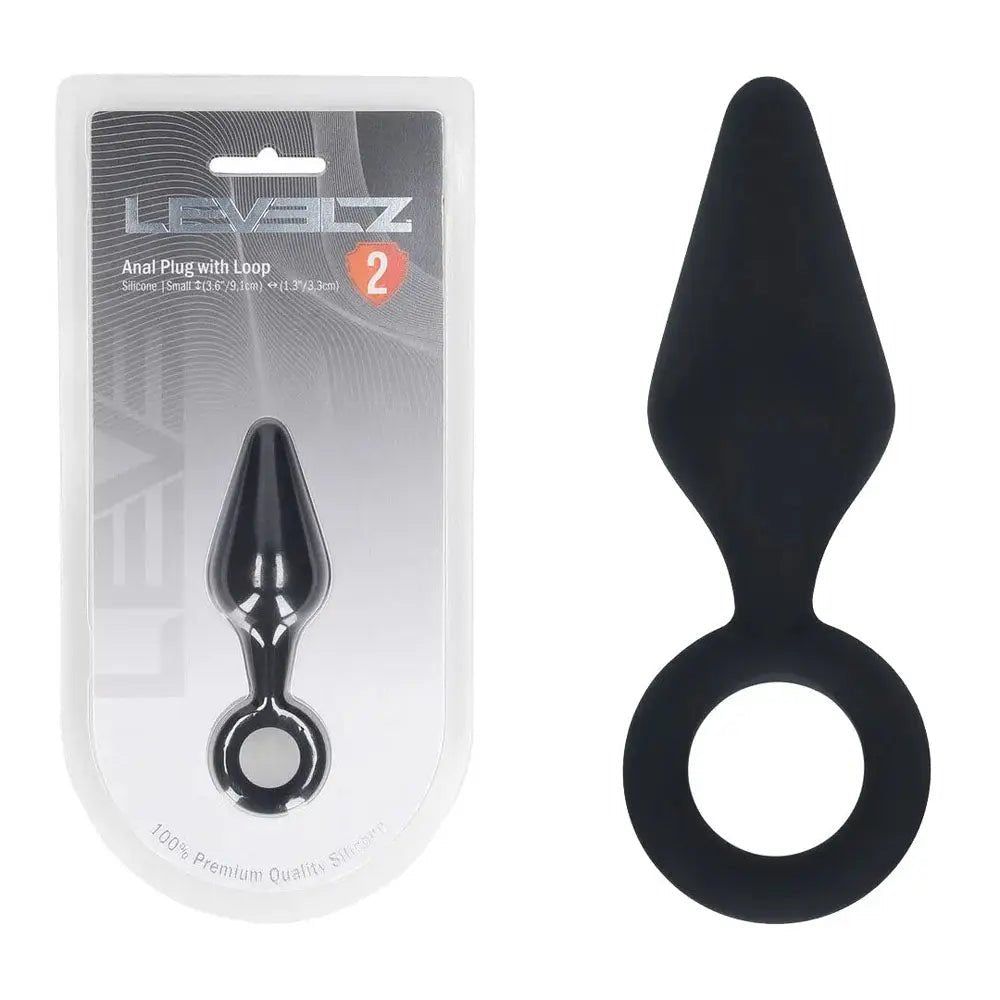 Shop affordable quality LEVELZ Silicone Anal Plug with Loop - Small - Small Butt Plug - Discreet Intimate Essentials - ANAL TOYS - Shots Toys