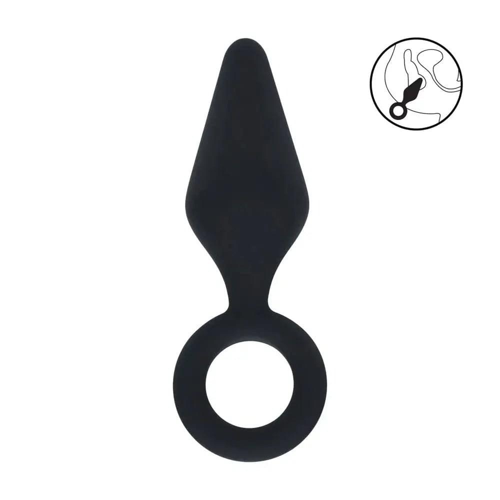 LEVELZ Silicone Anal Plug with Loop - Small -  -  Small Butt Plug Shots Toys Discreet Intimate Essentials.