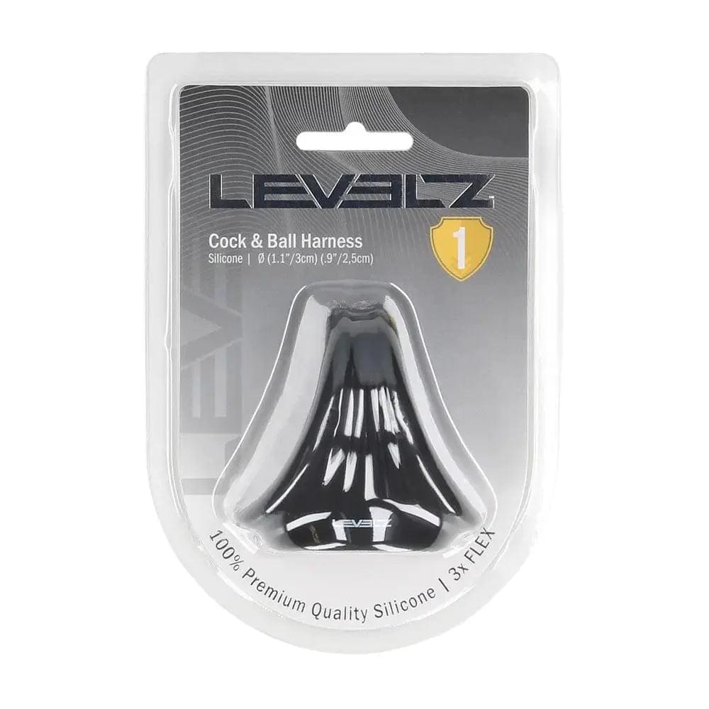 LEVELZ Silicone Cock & Ball Harness -  -  Cock & Ball Ring Shots Toys Discreet Intimate Essentials.
