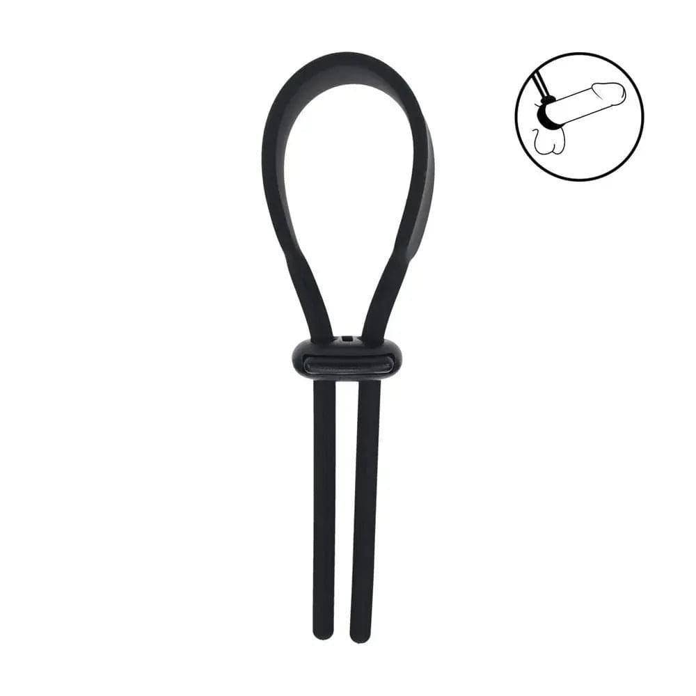 LEVELZ Wide Adjustable Silicone Lasso Cock Ring -  Adjustable Cock Ring Shots Toys Discreet Intimate Essentials.