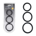 LEVELZ Wide O Silicone Cock Ring Set of 3 - L/XL/2X -  Cock Rings - Set of 3 Sizes Shots Toys Discreet Intimate Essentials.