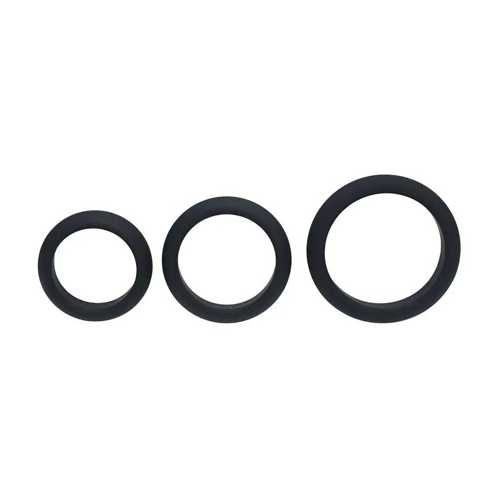 Shop affordable quality LEVELZ Wide O Silicone Cock Ring Set of 3 - S/M/L - Cock Rings - Set of 3 Sizes - Discreet Intimate Essentials - COCK RINGS - Shots Toys