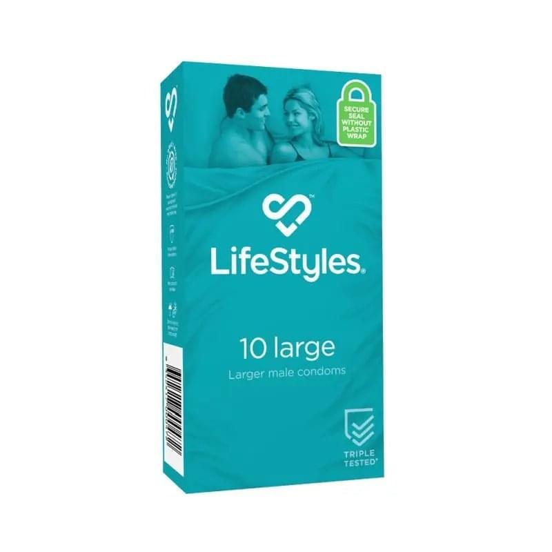 LifeStyles Large Condoms 10 LifeStyles Discreet Intimate Essentials.