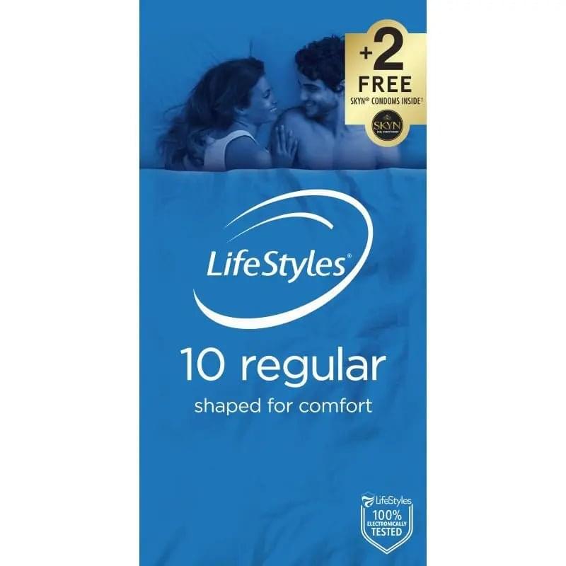 Lifestyles Regular Condoms 10 LifeStyles Discreet Intimate Essentials.
