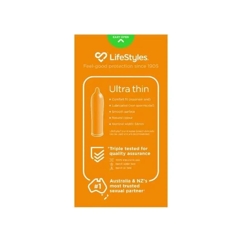 LifeStyles Ultra Thin Condoms 20 LifeStyles Discreet Intimate Essentials.
