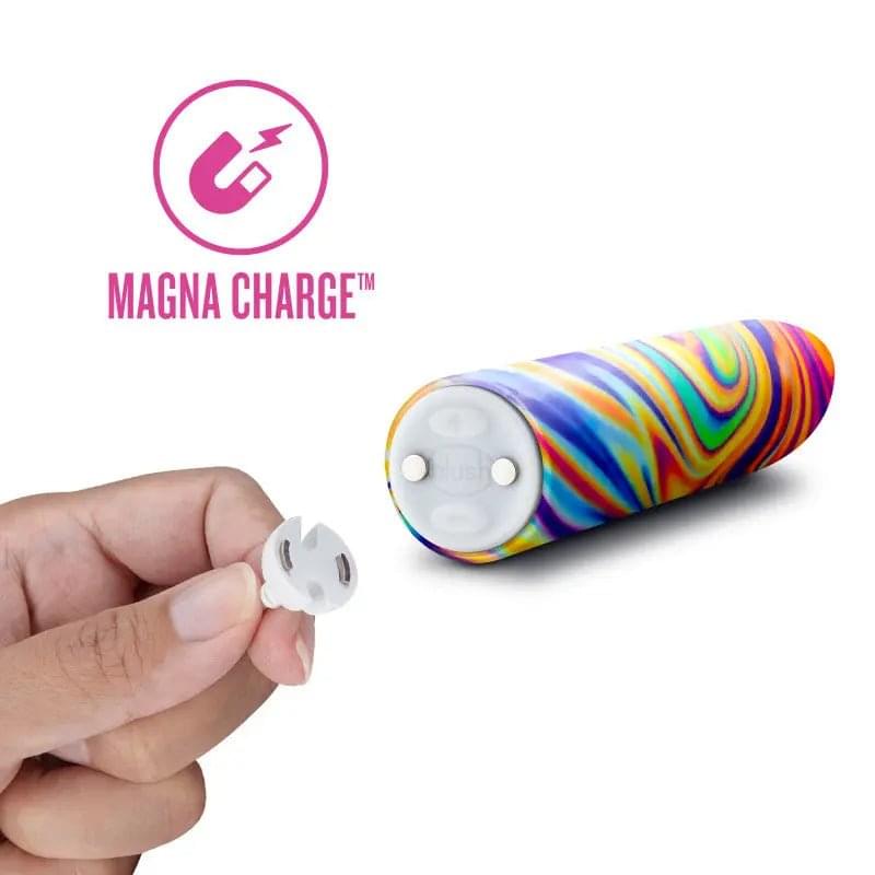 Limited Addiction Psyche - Power Vibe - Rainbow 10.2 cm USB Rechargeable Bulet Blush Novelties Discreet Intimate Essentials.