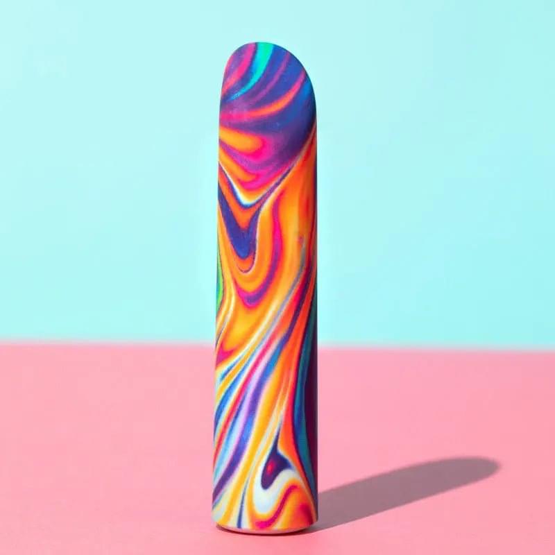 Limited Addiction Psyche - Power Vibe - Rainbow 10.2 cm USB Rechargeable Bulet Blush Novelties Discreet Intimate Essentials.