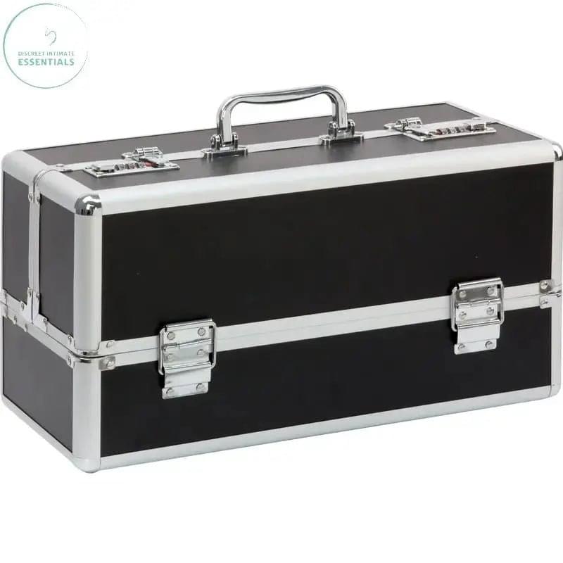 Lockable Large Vibrator Case Black BMS Discreet Intimate Essentials.