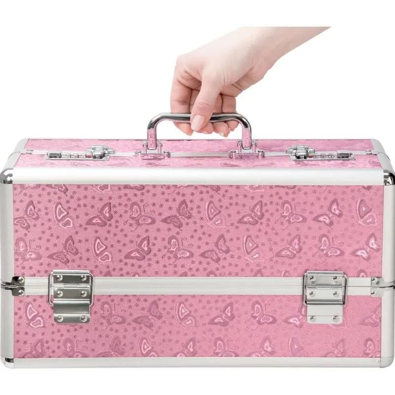 Lockable Large Vibrator Case Pink BMS Discreet Intimate Essentials.